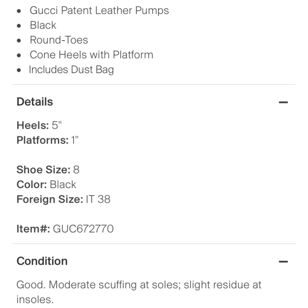 Gucci patent leather pumps - Picture 6 of 7